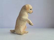 Load image into Gallery viewer, Yellow Lab Puppy Sitting – By Karl Blindheim
