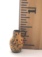 Load image into Gallery viewer, Dollhouse Miniature ~ 1:24 Scale, Painted Yellow Handmade Jug
