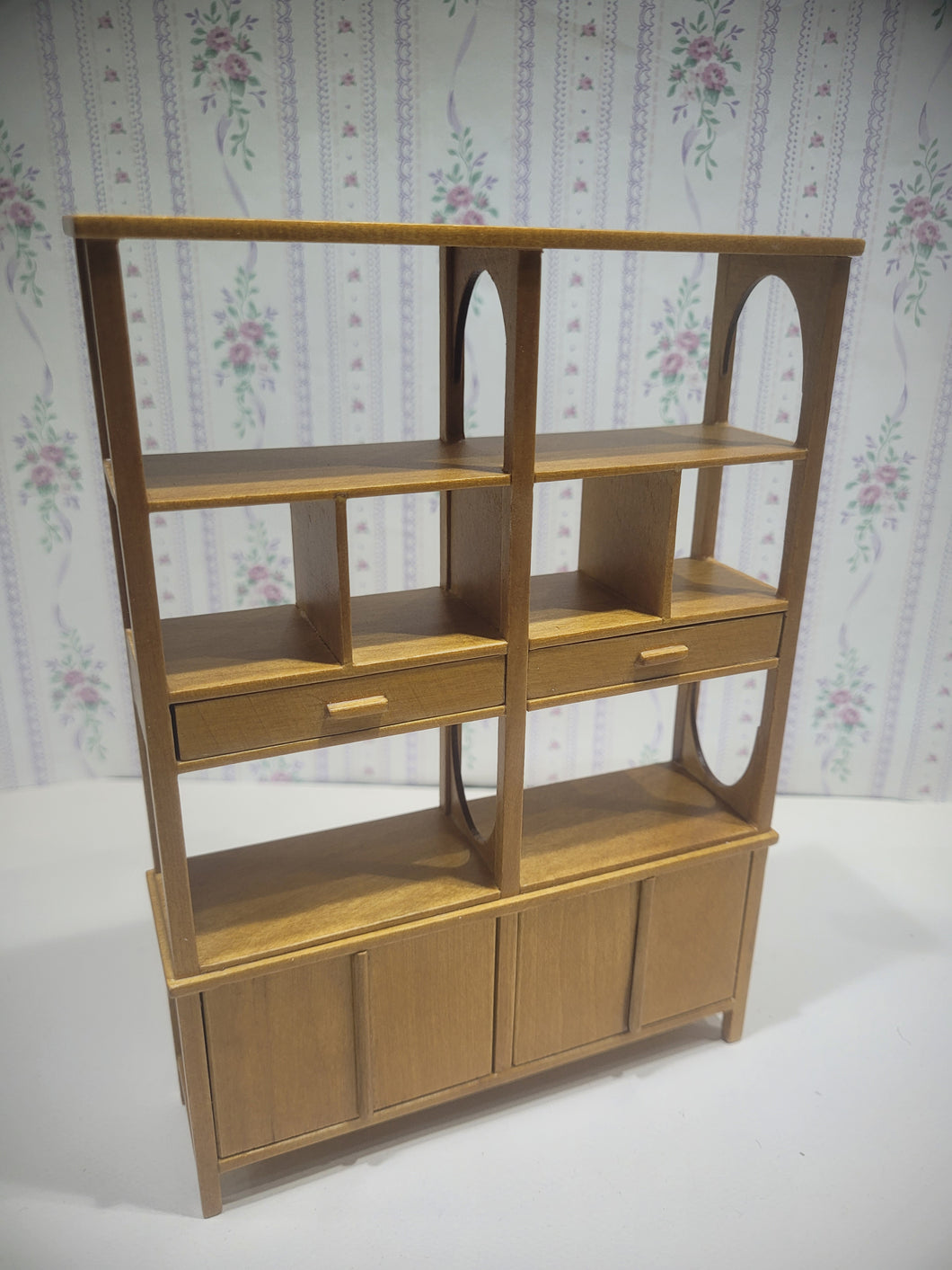 JBM Light Oak Contemporary Shelving Unit Modern