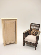 Load image into Gallery viewer, Dollhouse Miniature ~ 1:12 Scale, 4pc Sitting Area Set including 2 Pillows, Chair, and Dresser
