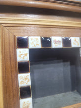 Load image into Gallery viewer, Vintage Wooden Fireplace w/ Tiles - Signed Arlo &#39;88
