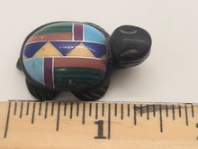 Load image into Gallery viewer, Turtle Zuni Fetish Carving with Colors
