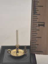 Load image into Gallery viewer, Alec Rothwell ‐ Golden Chamber Candlestick w/ Candle
