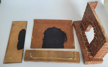 Load image into Gallery viewer, As Is – Handmade Fireplace with Wooden Mantle
