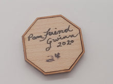 Load image into Gallery viewer, 1&quot; Sailor&#39;s Valentine - Blue and White Theme with Flowers, Rope, and Hearts - by Pam Friend
