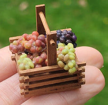 Load image into Gallery viewer, Grapes in Wooden Slat Basket
