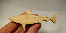 Load image into Gallery viewer, Wooden Sign Shark Design
