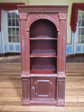 Load image into Gallery viewer, Bespaq Mahogany Oddities/Display Shelf w/ Functional Cabinet
