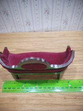 Load image into Gallery viewer, Burgundy/Plum Velvety Sofa
