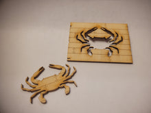 Load image into Gallery viewer, Crab Design – Wooden Cutout Sign
