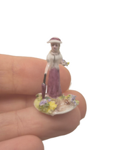Load image into Gallery viewer, Anne Daulton – Porcelain Figurine Woman w/ Umbrella on Stroll
