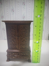 Load image into Gallery viewer, Ornate Carved Wooden Hutch w/ Functional Drawers by Bespaq
