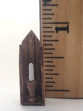 Load image into Gallery viewer, Dollhouse Miniature ~ 1:24 Scale, Candle Holder Shelf with Heart Cutout - Including Candle
