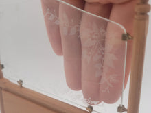 Load image into Gallery viewer, Etched Glass Restaurant Booth Divider
