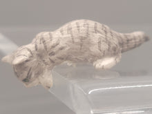 Load image into Gallery viewer, Resin Grey Tabby Cat Peeking over Edge
