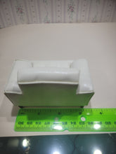 Load image into Gallery viewer, Bespaq 3 Piece White Leather Sofa Set with Two Chairs Couch Living Room Pre Owned Art Deco Modern
