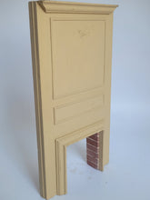 Load image into Gallery viewer, Tall Handmade Fireplace with Brick Accents - Has Marks
