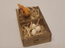 Load image into Gallery viewer, Crate with Chicken and Eggs
