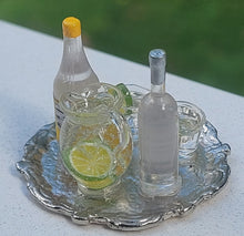 Load image into Gallery viewer, Vodka Tonic with Glasses and Pitcher on Platter
