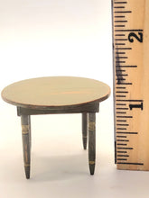 Load image into Gallery viewer, Dollhouse Miniature ~ 1:24 Scale, 2pc Green Wooden Table and Chair Set – Signed RP
