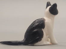 Load image into Gallery viewer, Resin Tuxedo Kitten Sitting
