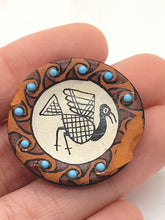 Load image into Gallery viewer, Dollhouse Miniature ~ 1:12 Scale, Gloria Bogulas Hand-Painted Terracotta Plate
