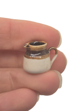 Load image into Gallery viewer, James Clark – Handmade Pottery Milk Pitcher Brown and Beige
