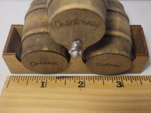 Load image into Gallery viewer, Medium - Chardonnay, Chianti, and Zinfandel Barrels on Wood Holder
