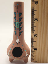 Load image into Gallery viewer, Dollhouse Miniature ~ 1:12 Scale, Terracotta Chimenea with Tribal Painting Decorations
