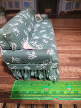 Load image into Gallery viewer, 3pc Green &amp; Cream Living Room Set
