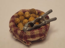 Load image into Gallery viewer, Nuts in Bowl with Cracker with Checkered Fabric
