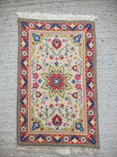 Load image into Gallery viewer, Dollhouse Miniature ~ Petit Point Colorful Rug with Star Medallion in Center- Ursula Sauerberg
