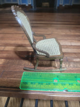 Load image into Gallery viewer, Handmade Wooden Wicker Rocking Chair

