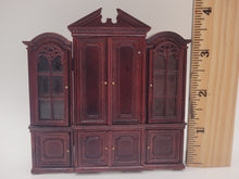 Load image into Gallery viewer, Dollhouse Miniature ~ Half Scale, Wooden Mahogany Cabinet by Bespaq
