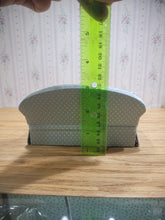 Load image into Gallery viewer, White Triangle Pattern on Light Blue Couch
