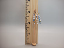 Load image into Gallery viewer, Blue Barrettes and Ribbons for Little Girl on Wooden Stand - by Cheryl Warder

