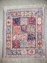 Load image into Gallery viewer, Dollhouse Miniature ~ Petit Point Tribal-Inspired Squares Rug - Ursula Sauerberg
