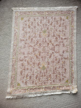 Load image into Gallery viewer, Dollhouse Miniature ~ Petit Point Faded Gold and Beige Rococo Design with Elegant Trim Rug - Ursula Sauerberg
