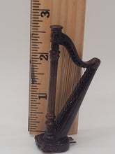 Load image into Gallery viewer, Mahogany Harp and Cream-Colored Stool
