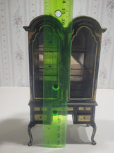 Load image into Gallery viewer, Black Detail-Painted Hutch with Shelves by Bespaq
