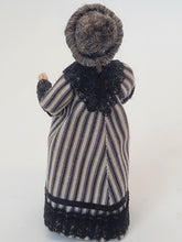 Load image into Gallery viewer, Handmade Grandma Doll in Victorian Striped Dress

