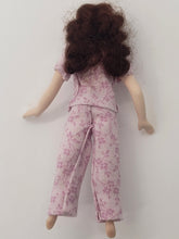Load image into Gallery viewer, Handmade Female Doll in Pink Pajamas
