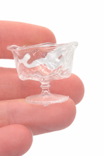 Load image into Gallery viewer, Glass Craft – Handblown Wavy Clear Glass Fruit Bowl or Decorative Dish
