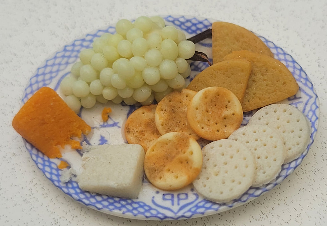Cheese and Cracker Tray with Grapes