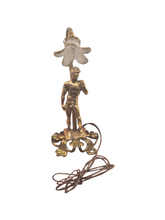 Load image into Gallery viewer, Metal Golden Man with Flower Lamp
