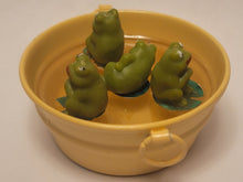 Load image into Gallery viewer, Four Frogs in Galvanized Yellow Tub
