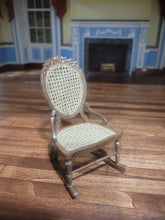 Load image into Gallery viewer, Handmade Wooden Wicker Rocking Chair
