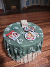 Load image into Gallery viewer, 3pc Green &amp; Cream Living Room Set
