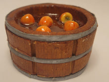 Load image into Gallery viewer, Wooden Bucket with Bobbing for Apples - Red
