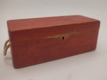 Load image into Gallery viewer, Dollhouse Miniature ~ 1:12 Scale, Wooden Red Chest - by Sir Thomas Thumb
